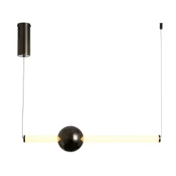 Lampa wisząca O-LINE LED 63 cm czarna (ST-1688S BK) - Step into Design