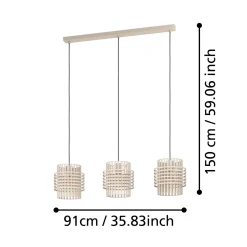 Lampa wisząca OLTAMAR piaskowy (390147) - EGLO