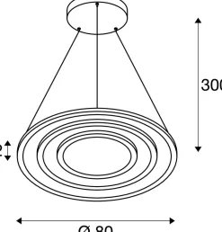 Lampa wisząca ONE FLAT triple DALI 2, Touch, czarna (1007701) - SLV