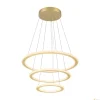 Lampa wisząca ONE FLAT triple DALI 2, Touch, mosiądz (1007703) - SLV