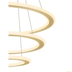 Lampa wisząca ONE FLAT triple DALI 2, Touch, mosiądz (1007703) - SLV