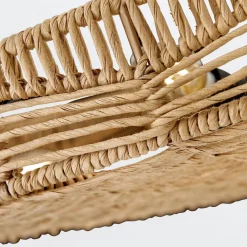 Lampa wisząca Ophelia - 6 źródeł światła - Czarny, karmelowy beż (QN-OPHELIA-6P-BK-CAM) - Quintiesse