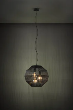 Lampa wisząca ORBETELLO czarna (390065) - EGLO