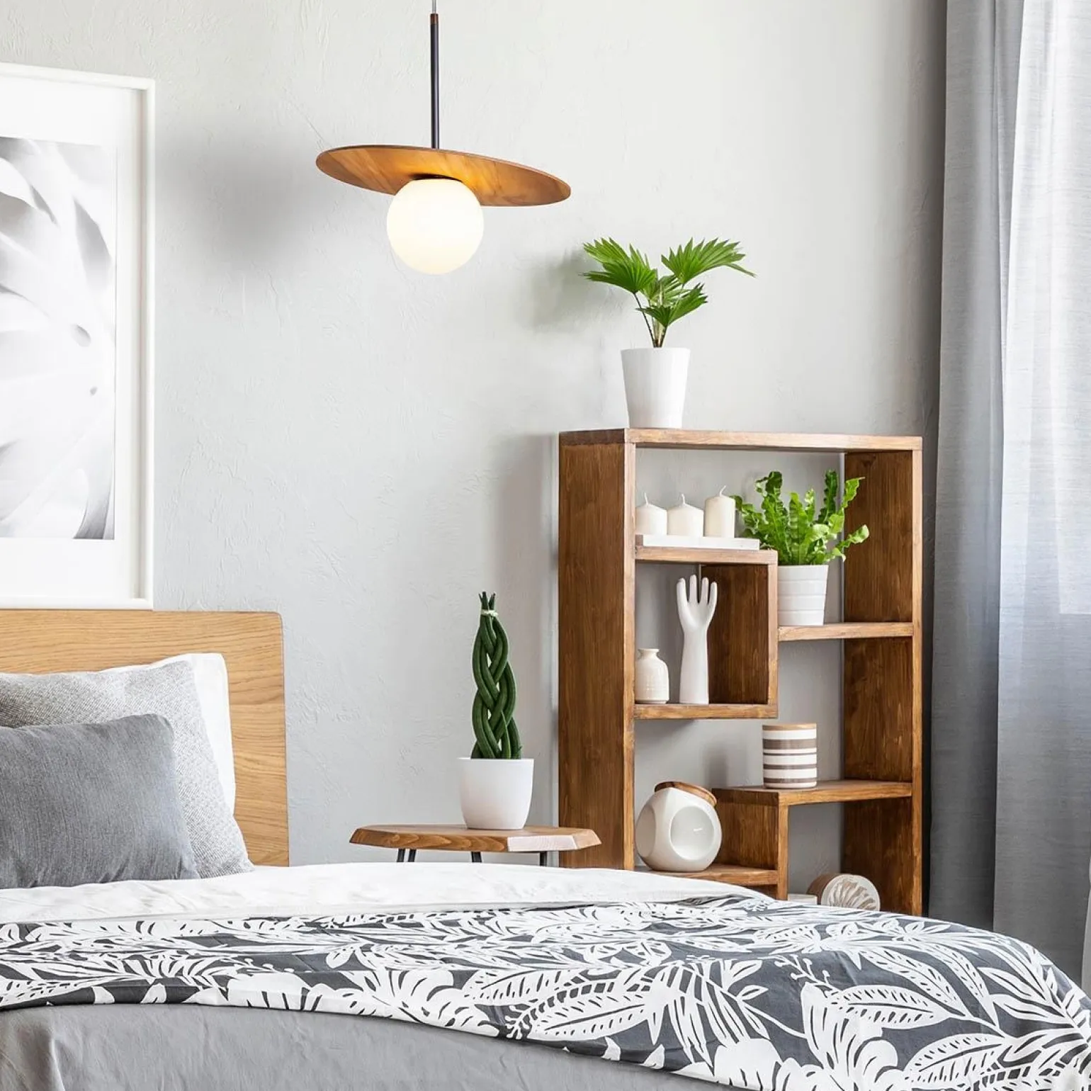 Lampa wisząca Orbit (QN-ORBIT-P-M-TEAK) - Quintiesse