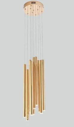 Lampa wisząca ORGANIC złoto szczotkowane (P0524D) - MAXLIGHT