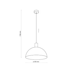 Lampa wisząca OSLO biała 1 PŁ (4851) - TK Lighting