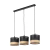 Lampa wisząca PAGLIA NEW BLACK 3 PŁ LISTWA (4769) - TK Lighting