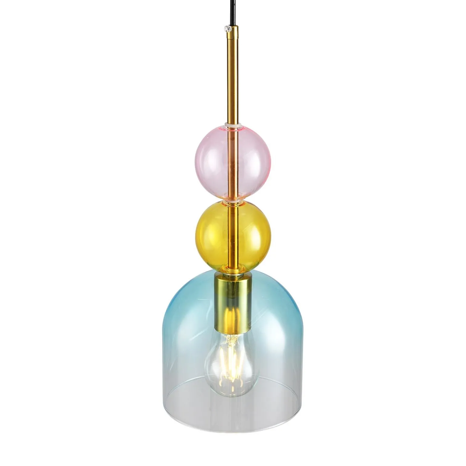 Lampa wisząca PASTELLO BLUE kolorowa 15 cm (ST-DN345A) - Step into Design