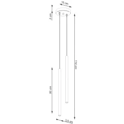 Lampa wisząca PASTELO 2 beżowa (SL.1513) - Sollux Lighting