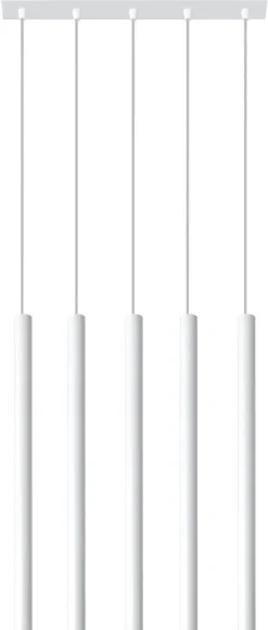 Lampa wisząca PASTELO 5 biała (SL.0468) - Sollux