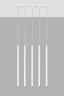 Lampa wisząca PASTELO 5 biała (SL.0468) - Sollux