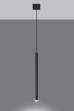 Lampa wisząca PASTELO 1 czarna (SL.0469) - Sollux