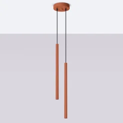 Lampa wisząca PASTELO 2 ochra czerwona (SL.1525) - Sollux Lighting