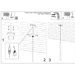 Lampa wisząca PASTELO 1 ochra czerwona (SL.1524) - Sollux Lighting
