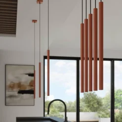 Lampa wisząca PASTELO 1 ochra czerwona (SL.1524) - Sollux Lighting