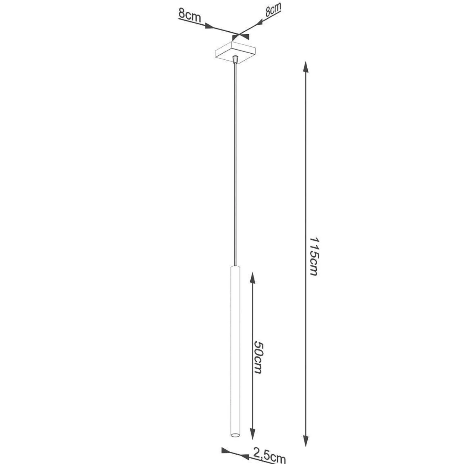 Lampa wisząca PASTELO 1 złota (SL.1170) - Sollux Lighting