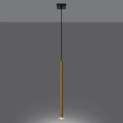 Lampa Wisząca PASTELO 1 złoty połysk (SL.1195) - Sollux Lighting