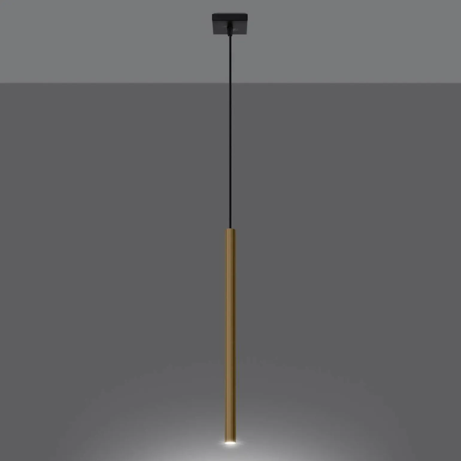 Lampa Wisząca PASTELO 1 złoty połysk (SL.1195) - Sollux Lighting