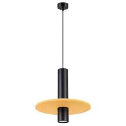 Lampa wisząca PELTA 1 czarna/żółta (SL.1883) - Sollux Lighting