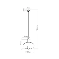 Lampa wisząca PELTA 1 czarna/żółta (SL.1883) - Sollux Lighting