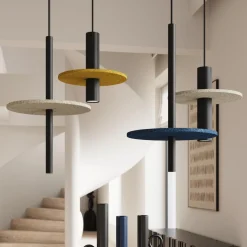 Lampa wisząca PELTA 1 czarna/żółta (SL.1883) - Sollux Lighting