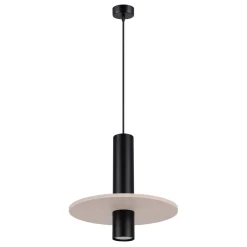 Lampa wisząca PELTA 1 czarna/beżowa (SL.1882) - Sollux Lighting