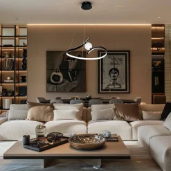 Lampa wisząca PERLA BLACK 34W LED (ML1177) - Milagro