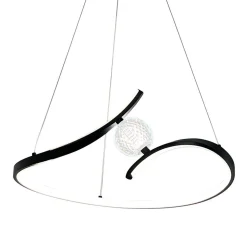 Lampa wisząca PERLA BLACK 34W LED (ML1177) - Milagro