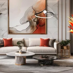 Lampa wisząca PERLA BLACK 34W LED (ML1177) - Milagro