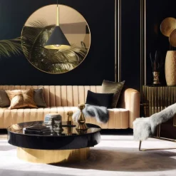 Lampa wisząca PERU BLACK 1 (MLP0977) - Milagro