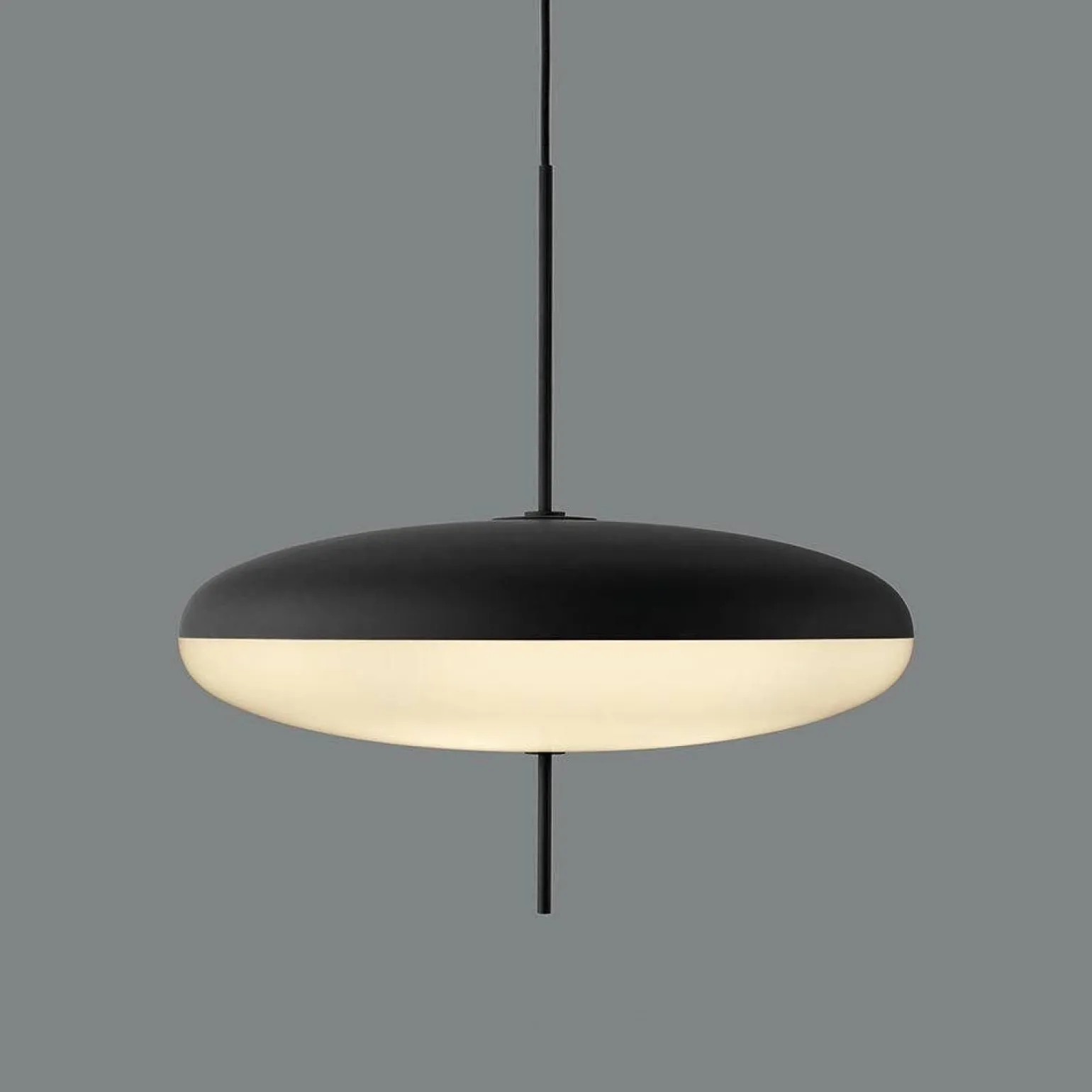 Lampa wisząca PIATTO biało-czarna 50 cm (ST-9222P WB) - Step into Design