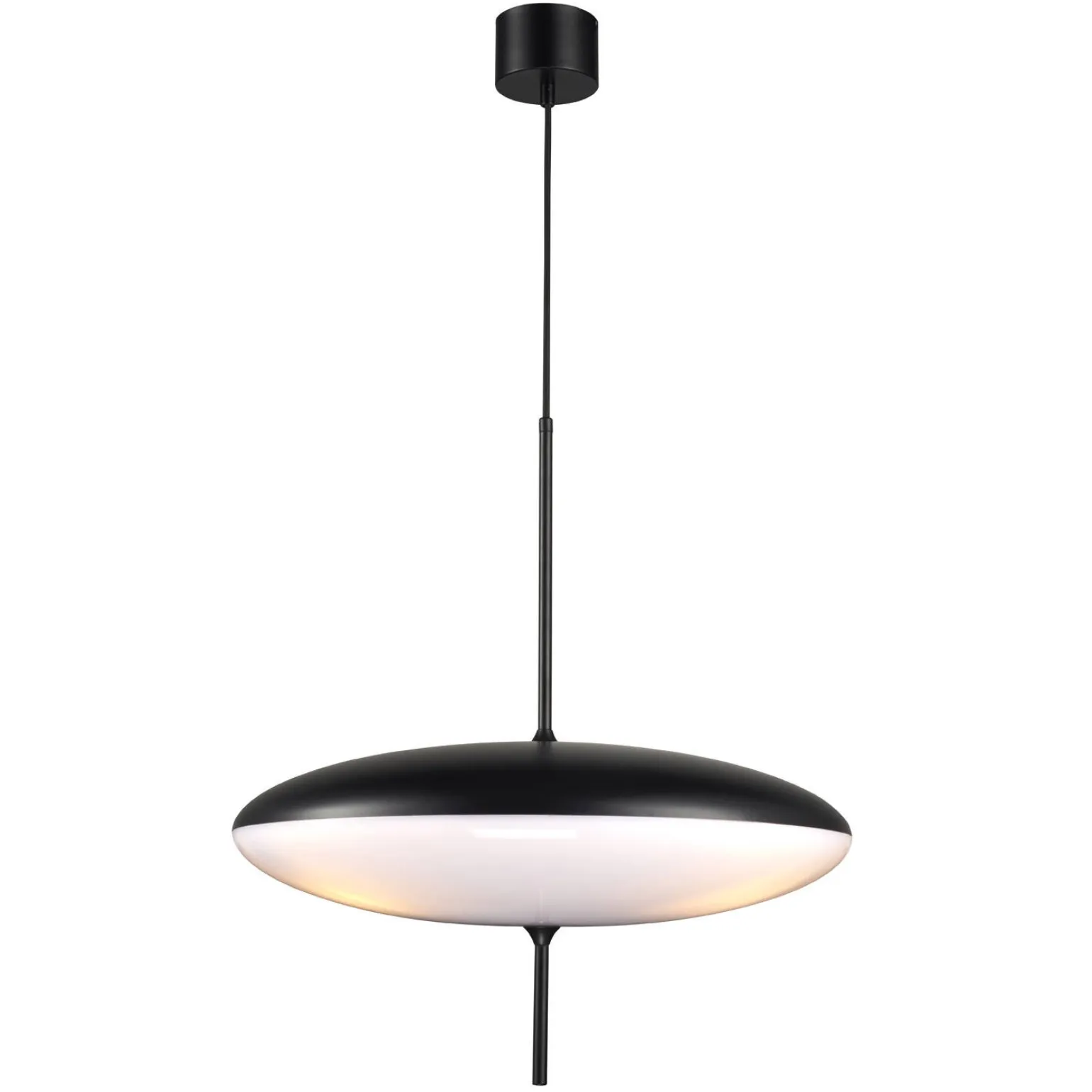 Lampa wisząca PIATTO biało-czarna 50 cm (ST-9222P WB) - Step into Design