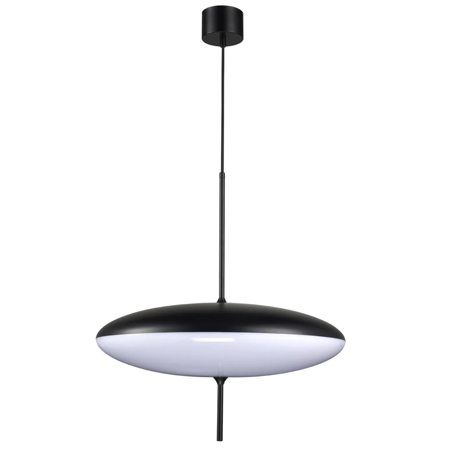 Lampa wisząca PIATTO biało-czarna 50 cm (ST-9222P WB) - Step into Design