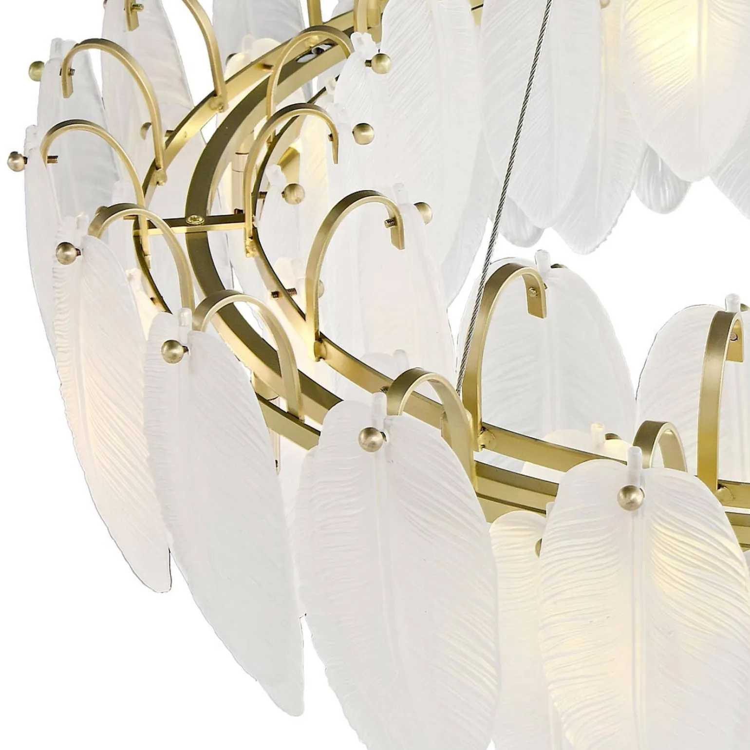 Lampa wisząca PIUMA LONG biała 100 cm (ST-6289-10C) - Step into Design