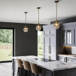 Lampa wisząca/ Plafon Triocent - 1 źródło światła - Naturalny mosiądz (QN-TRIOCENT-P-NBR) - Quintiesse