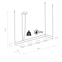 Lampa wisząca PLANT (9381) - Nowodvorski