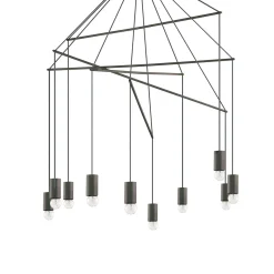 Lampa wisząca Pop SP10 kol. czarny (158860) Ideal Lux - żyrandol