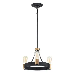 Lampa wisząca/ Półplafon Silas - 3 źródła światła (QN-SILAS-3P-DZ) - Quintiesse