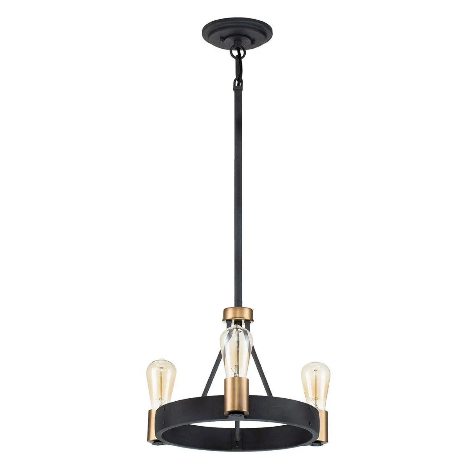 Lampa wisząca/ Półplafon Silas - 3 źródła światła (QN-SILAS-3P-DZ) - Quintiesse