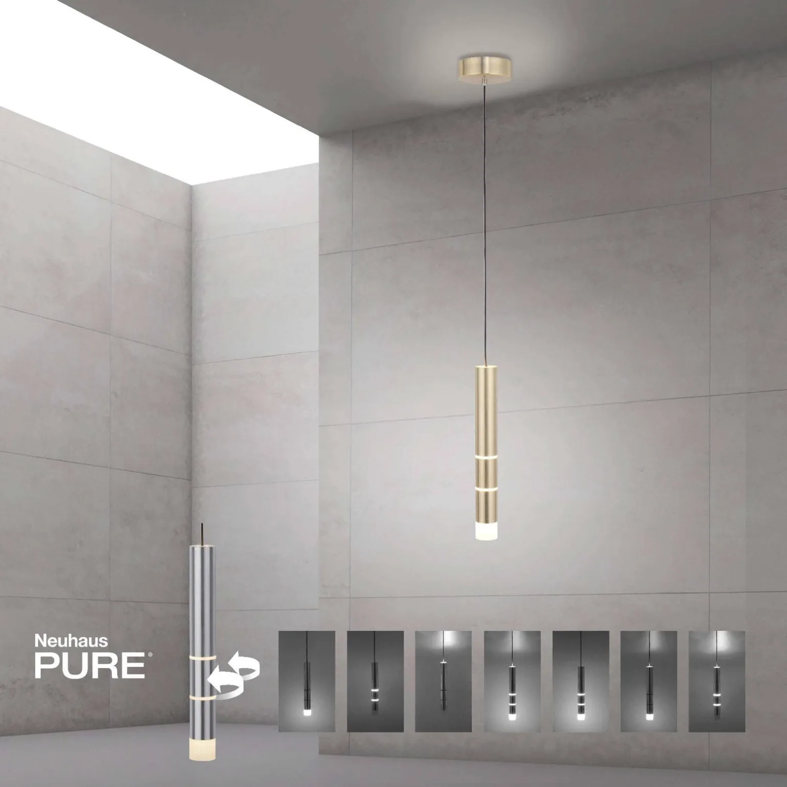 LAMPA WISZĄCA PURE-VEGA (2211-60) - Paul Neuhaus