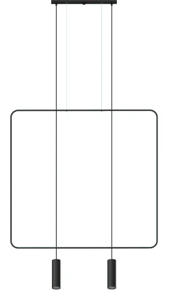 Lampa wisząca RANA 2 czarna (TH.019CZ) - Thoro Lighting