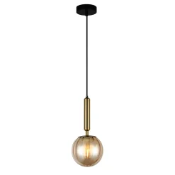 Lampa Wisząca Ravena (PND-2324-1 BRO+AMB) - Italux