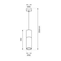 Lampa Wisząca Ricky Złota (ML0845) - Milagro