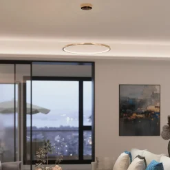 Lampa Wisząca Ringa LED złota (PL0150-GD) - Yaskr