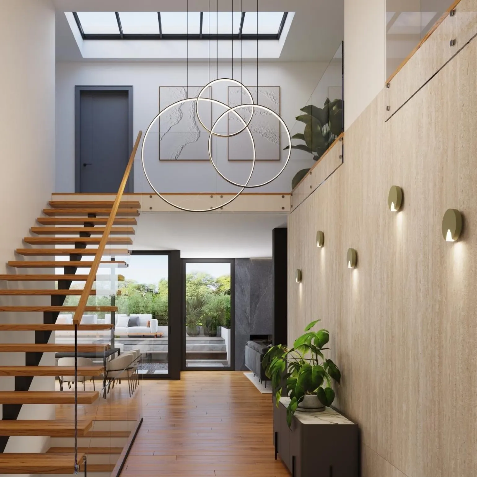 Lampa wisząca RIO 3 55/78/110 biała LED 3000K (TH.538) - Thoro Lighting