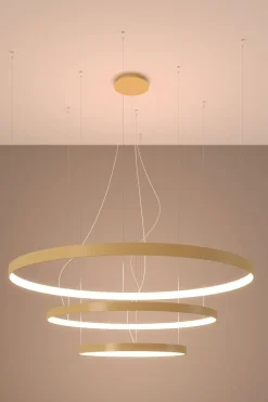 Lampa wisząca RIO 3 55/78/110 złoty LED 3000K (TH.173) - Thoro Lighting