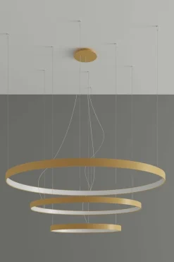 Lampa wisząca RIO 3 55/78/110 złoty LED 3000K (TH.173) - Thoro Lighting