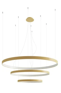 Lampa wisząca RIO 3 55/78/110 złoty LED 4000K (TH.269) - Thoro Lighting