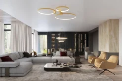 Lampa wisząca RIO 3 55/78/110 złoty LED 4000K (TH.269) - Thoro Lighting