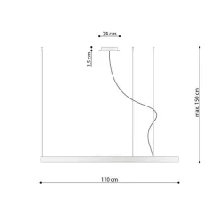 Lampa wisząca RIO 110 biały LED 3000K (TH.104) - Thoro Lighting
